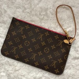 Louis Vuitton Neverfull pochette wristlet